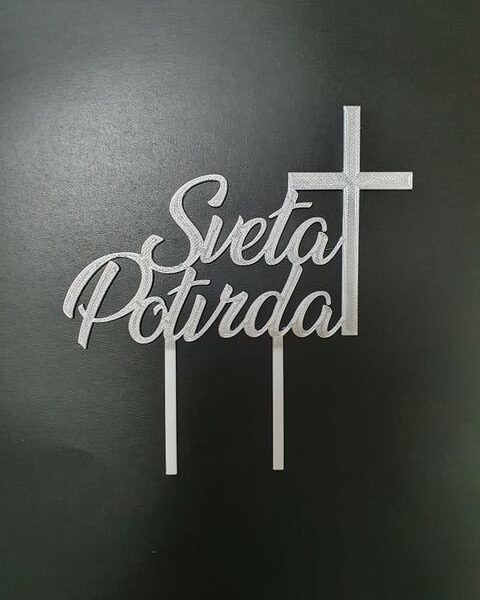 Toper za tortu – Sveta potvrda – Srebrna