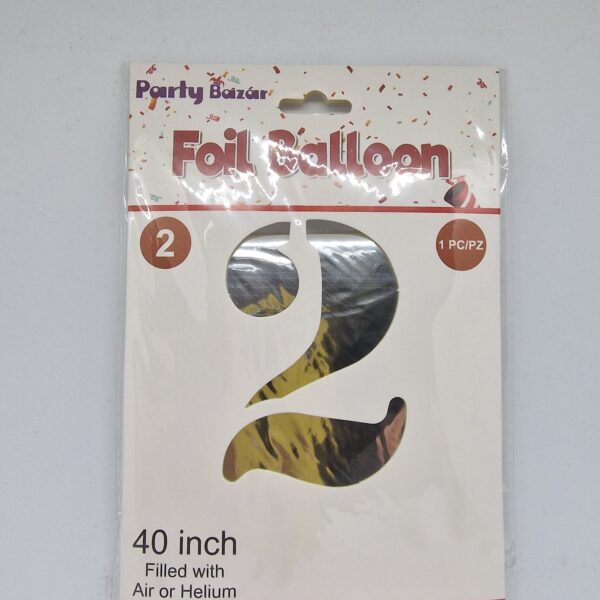 Balon broj (folija, cca 100 cm) – 2