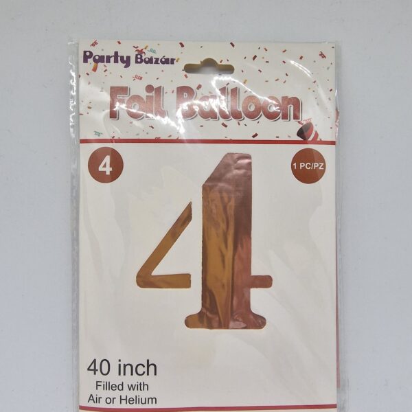 Balon broj (folija, cca 100 cm) – 4