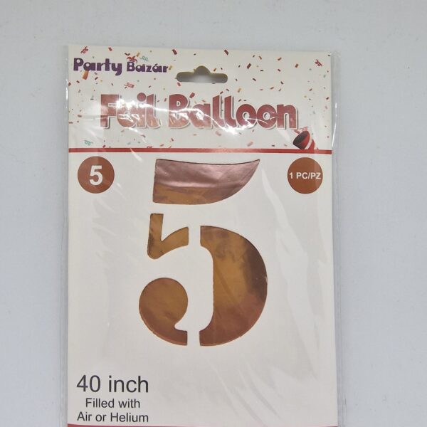 Balon broj (folija, cca 100 cm) – 5
