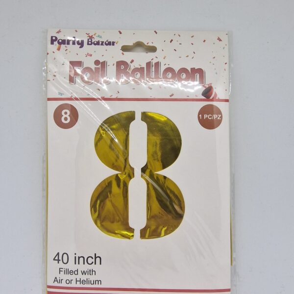Balon broj (folija, cca 100 cm) – 8