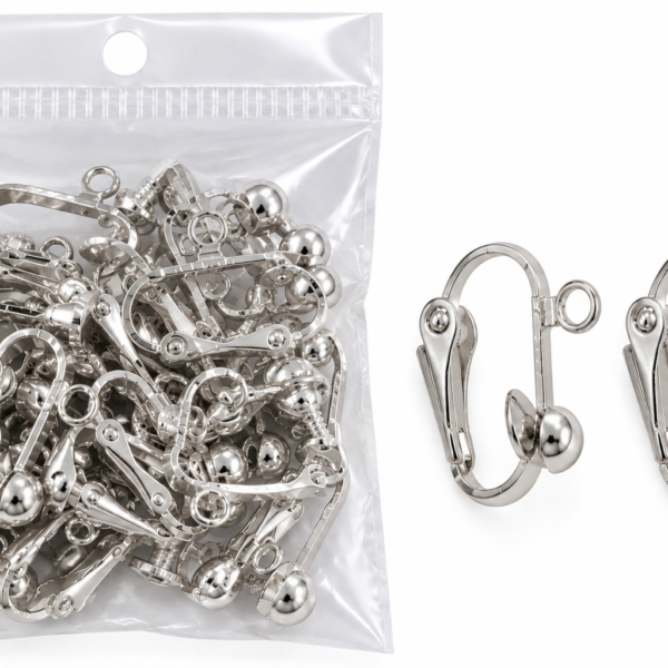 Metalna komponenta za naušnice INOX – Srebrna