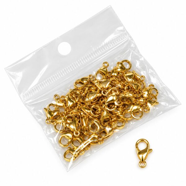 KOPČICA zlatna (ČELIK/INOX) 10mm cca40kom
